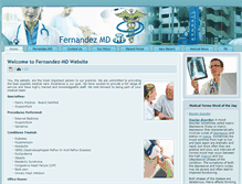 Tablet Screenshot of fernandez-md.com